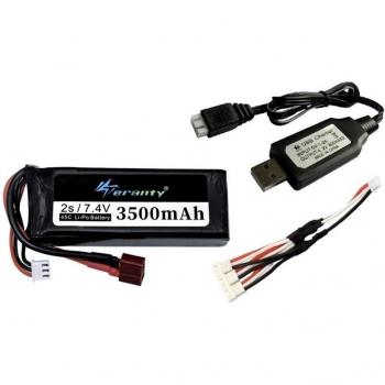 Wltoys 144001 2S 7.4V Rechargeable LiPo Battery for RC Cars and Boats