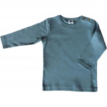 Baby Langarmshirt aus Bio-Baumwolle hellgrau (62-68)