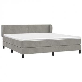 VidaXL Boxspringbett 160x200 cm Samt mit Matratze