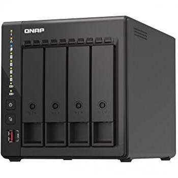 QNAP TS‑453E Tower – Intel Celeron J6412, 8 GB RAM, 16 TB HDD, Pro Series