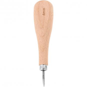 DIY Leather Stitching Awl with Wooden Handle