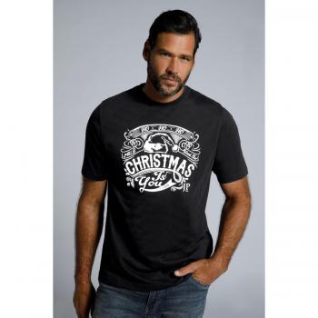 T-shirt Natale Uomo 7XL Mezze Maniche Nero JP1880