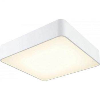 Cumbuco Flush Ceiling Light 60cm Square, 80W LED, 3000K, 5650lm, White