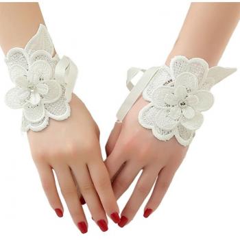 Mitaines sans doigts florales