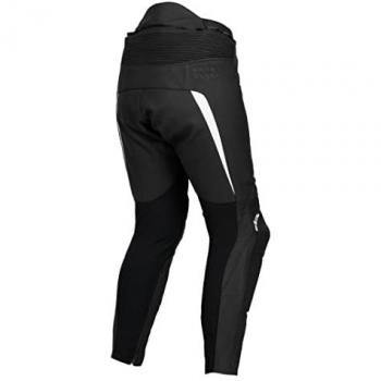 IXS Pantaloni in pelle RS-600 Nero-Bianco