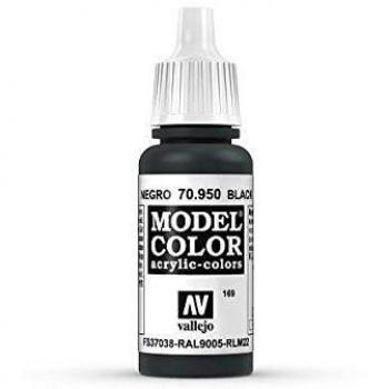 Vallejo Model Color Signalschwarz (Black) 17 ml Flasche