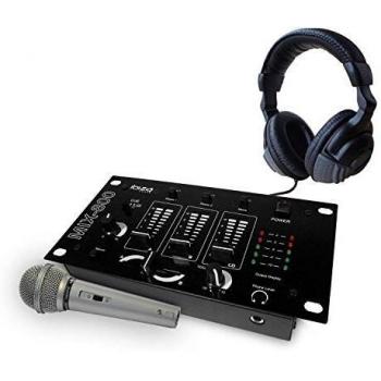 Pack audio 3 voies 5 entrées avec casque et micro