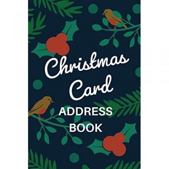 Christmas Card Address Book: Holiday Card Organizer Tracker For Cards Sent and Received, Christmas Gift List Organizer, Mailing Logbook, Card Supply Checklist