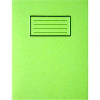 Silvine 9x7 Exercise Book Ruled Green Pack of 10