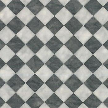 B&W Checker Vinyl Floor Mat – 2 mm, 3000 × 8000 mm