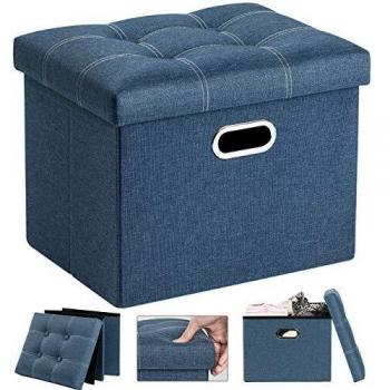 Ottomane Poggiapiedi Pouf 33 * 43 * 33cm capacità 39L