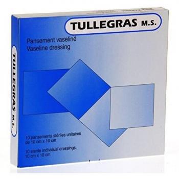 Tulle Gras MYLAN Pansements Vaselinés 10 cm x 10 cm