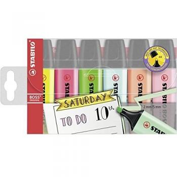 Evidenziatore STABILO BOSS ORIGINAL Astuccio 6 colori assortiti