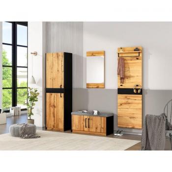 Armoire Pratique 4 Patères et Miroir