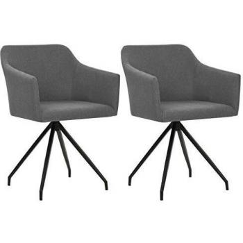Mesa y Asiento Rotatorio VidaXL – Gris Pálido