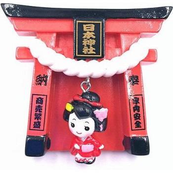 Japanese Shinto Resin Refrigerator Magnet