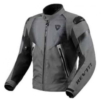 Blouson de Moto Rev'it! Control H2O Gris-Noir Waterproof
