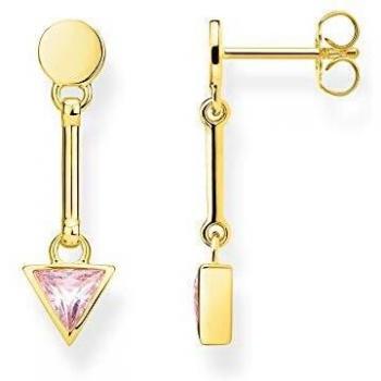 Thomas Sabo Damen‑Ohrstecker – Glam & Soul, Rosa Dreieck, 925 Sterling Silver H2038-414-9