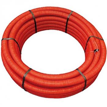 Protection de Câbles Électriques Annelée Rouge Ø50 mm x 25 mètres