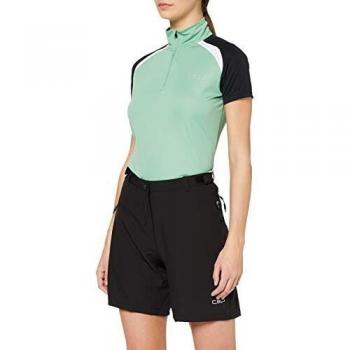 CMP Shorts de Bicicleta para Mujer, Negro, Talla Mediana