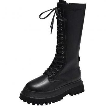 Femme Snowstep Noir Mi-Mollet