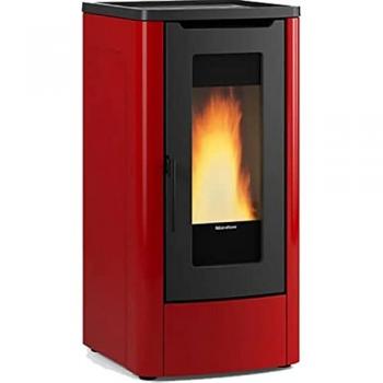 Stufa a pellet ventilata Extraflame Dahiana 10 kW Colore Bordeaux