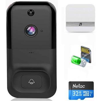 Smart WiFi Doorbell with HD Video and Intercom