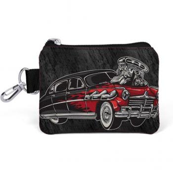 Coral Hoch Schwarz Dunkelgrau Auto-Stil Kleingeldbeutel 21782