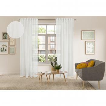 My home Gardine »Mazi«, (1 St.), 1 Schal, mit stilvollen Längsstreifen