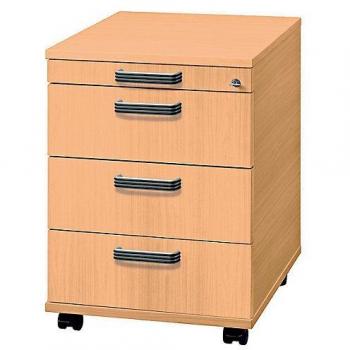 Mcbuero.de Rollcontainer 58 cm Buche 3 Schübe