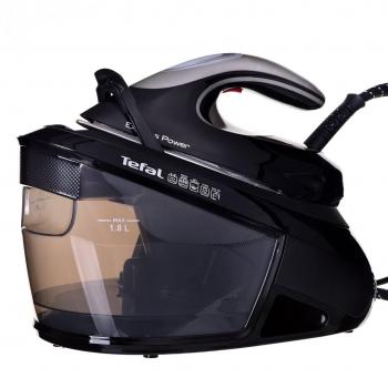 Durilium AirGlide SV8062 de Tefal: plancha 1,8 L Negro/Plata con suela limpia automáticamente