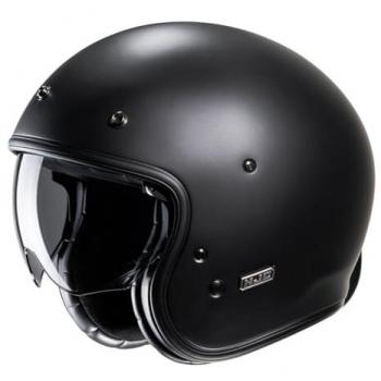 HJC V31 Solid Retro Casque Jet Noir M