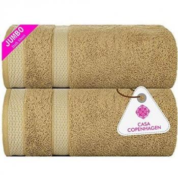 Casa Copenhagen Solitaire Set de 2 Serviettes de Bain Douces Beige