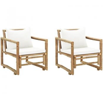Sedie Rilasso Bambù Garden Set 2 pezzi