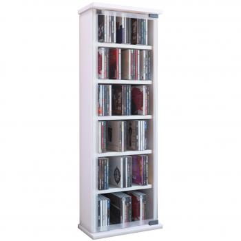 VCM Classic DVD and CD Storage Rack 91cm H