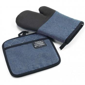 Gant de protection Chambray uni + manchette PVC
