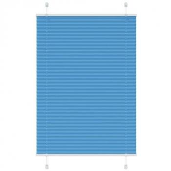 Cega Plissado Azul VidaXL 85x150cm Largura 84,4cm em Poliéster