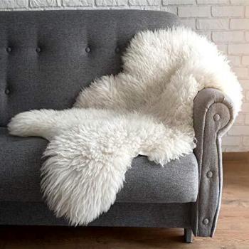 Tapis en peau de mouton naturel