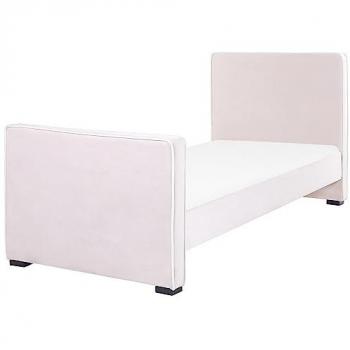 Stoffbett Pastellrosa 90 x 200 cm für modernes Schlafzimmer
