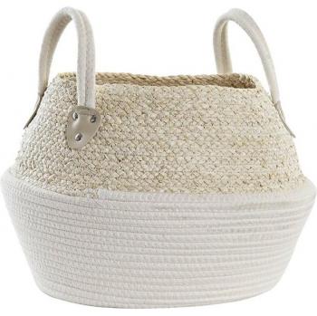 Cestino in fibra naturale DKD Home Decor 37 x 37 x 25 cm