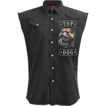 Canotta Top Dog Lavaggio Pietre Uomini Donne XL