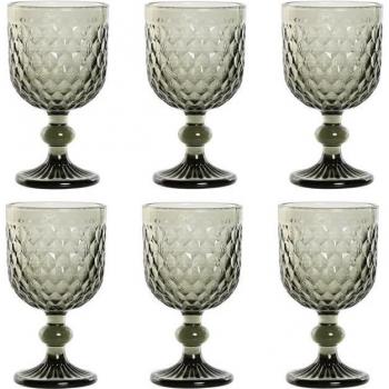 Set de Copas de Cristal 240 ml Gris (6 Piezas)