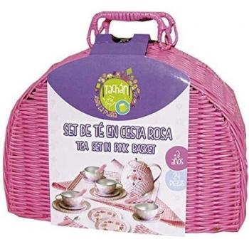 Juego de té en cesta de picnic TACHAN