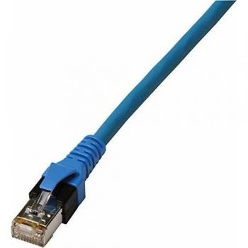 Blue 2m Cat6A S/FTP Patch Cable Halogen-Free with 2 RJ45 Connectors