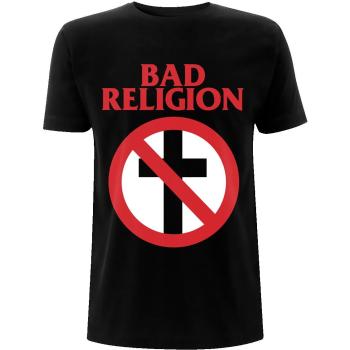 Officially Licensed Bad Religion Buster Cross Tee – Black – XXL Men’s – Melodic Punk Rock