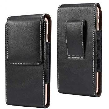 Funda de Piel Vertical con Pasador de Cinturón para Sharp AQUOS sense 4 (2020)