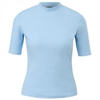 Comma Damen Kurzarmshirt in Ripp-Optik