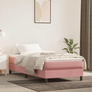 Bett Rosa 90x190 cm Samt Vidaxl