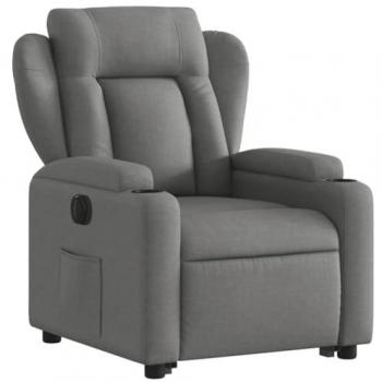 Fauteuil inclinable électrique gris foncé tissu 3204507