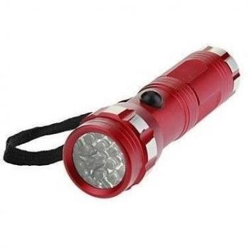 Linterna portátil 14xLED (110LM, 3 x AAA, rojo)